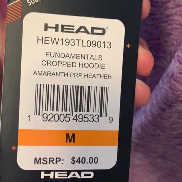 Head purple lightweight hoodie, reflective stripe - Picture 9 of 12